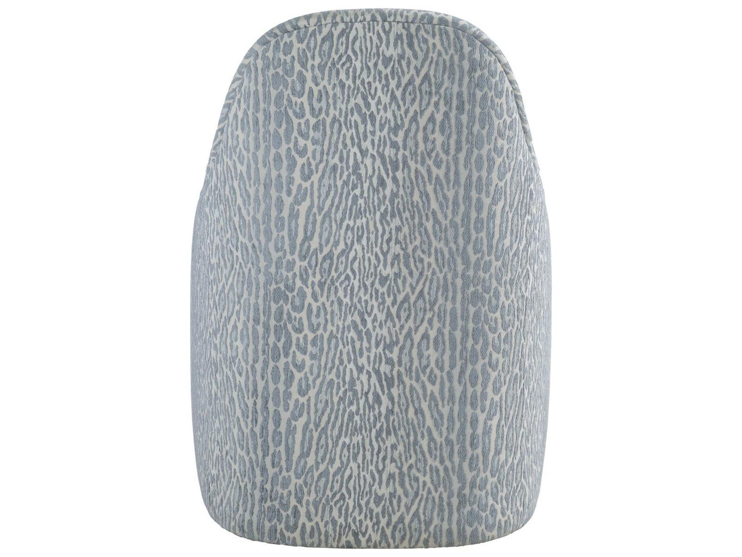 Lily Upholstered Dining Side Chair with Casters in Misty Gray