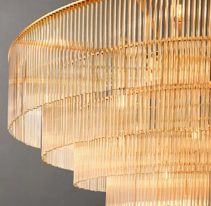 Dimarion Round Glass Chandelier 50"