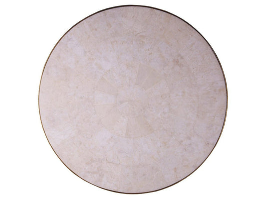 Artistica Home Crystal Stone Round Cocktail Table