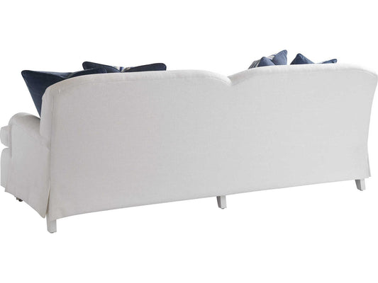 Athos 3-Seat Upholstered Tight Back Sofa with Pewter Casters