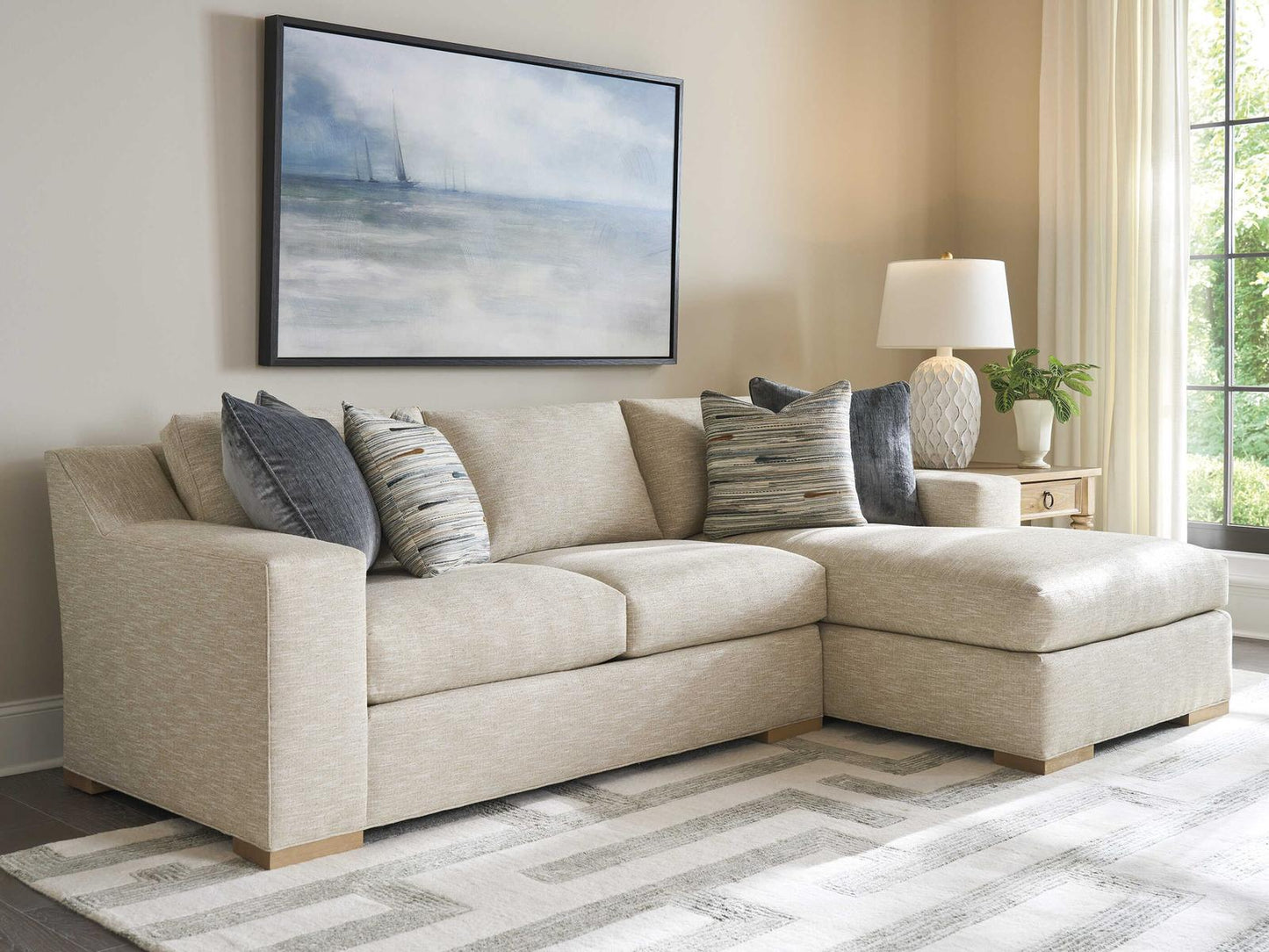 Upholstery Shaws Cove Beige Sectional Sofa