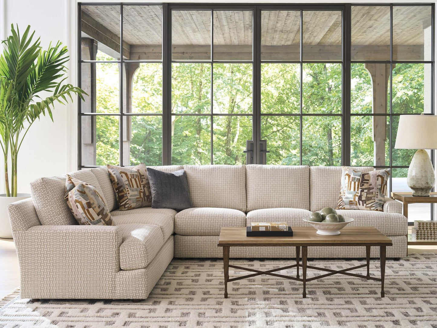 Upholstery Millington Beige Sectional Sofa