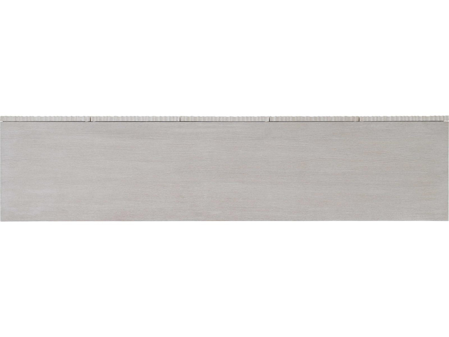 Solaria Entertainment Credenza Weathered Bone Shiny Nickel