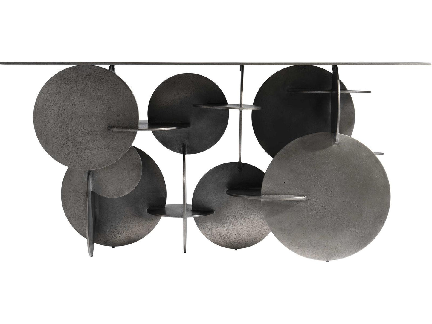 Tribus Console Table with Graphite Cast Aluminum Base
