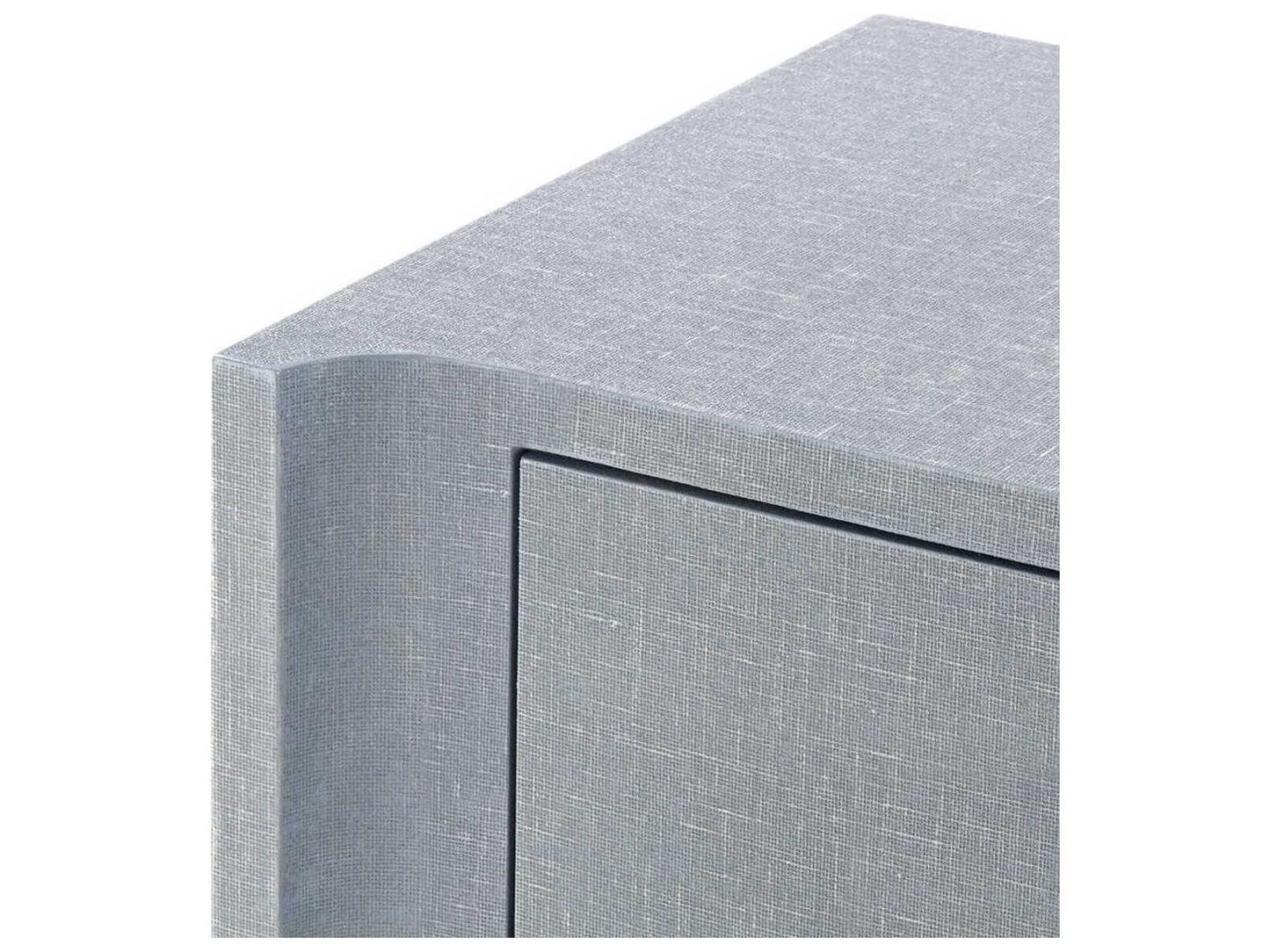 Villa and House Audrey 3-Drawer 2-Door Cabinet in Washed Winter Gray