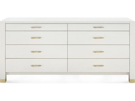 Camden Extra Large 8-Drawer Dresser in Sand White
