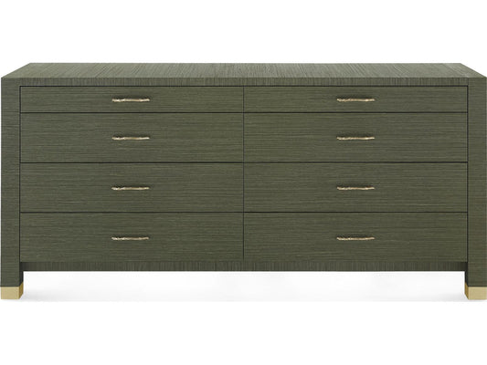 Camden Extra Large 8-Drawer Dresser Deep Olive