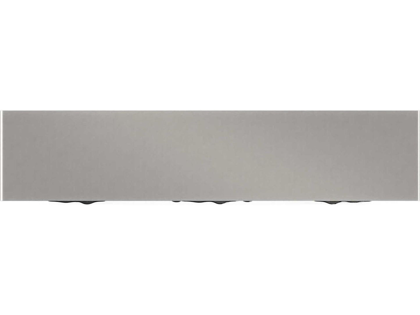 Classic Highs And Lows 84-Inch Credenza in Snowcap Organic and Matte Pearl