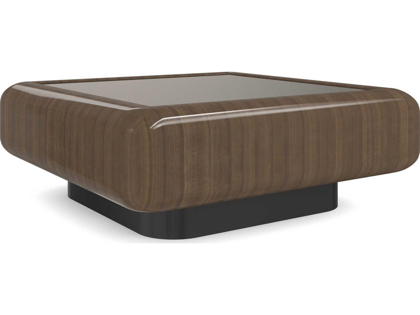 Gelee Square Coffee Table in Caramello Gloss and Chocolate Truffle