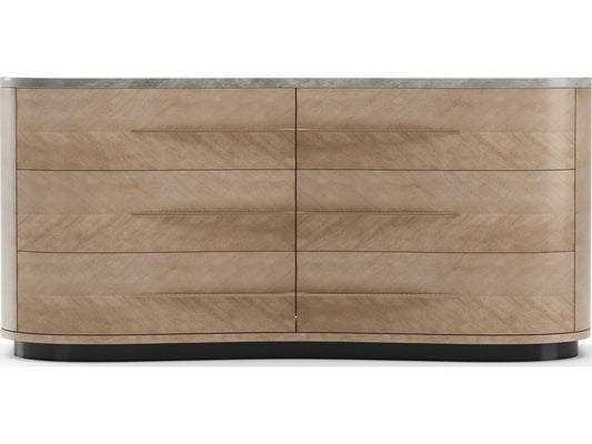 Roam 6-Drawer Dresser with Gray Armani Marble Top