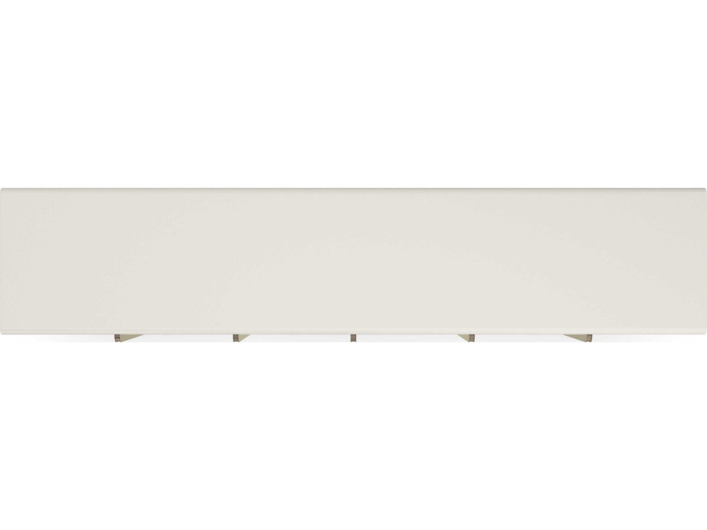 Modern Principles Emphasis Credenza in Almost White and Textured Adobe