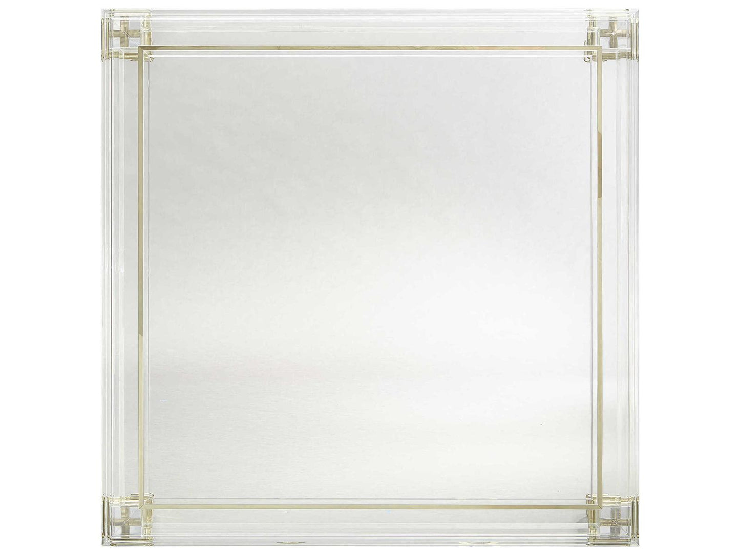 Signature Promethean Pierre Square Glass Majestic Gold Coffee Table
