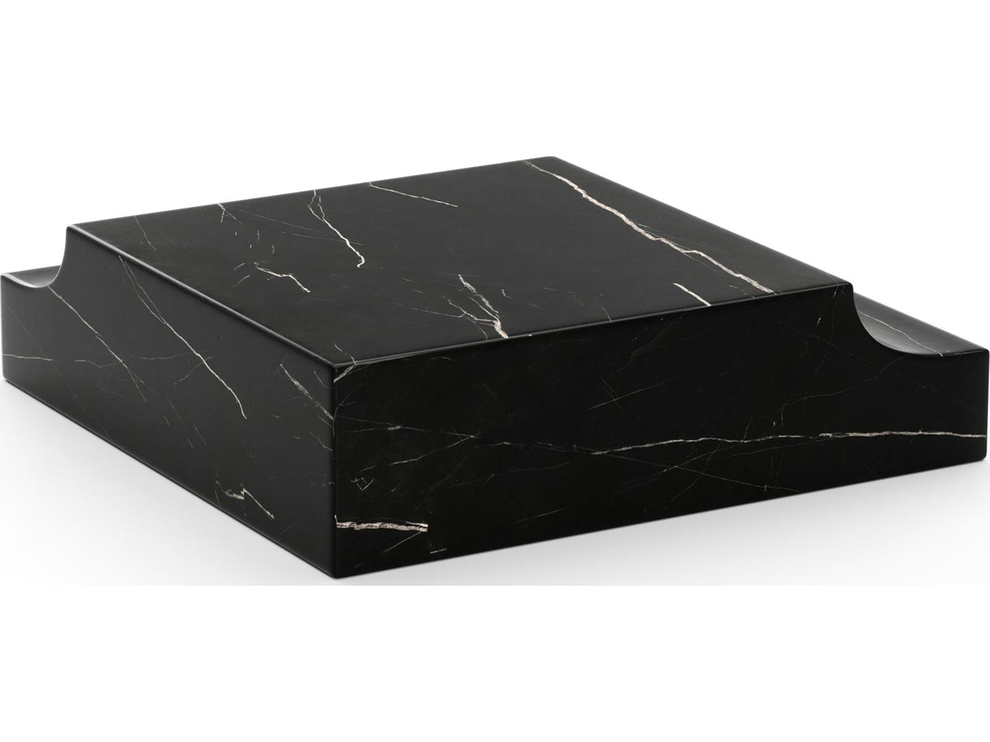 Overlap Round Stone End Table