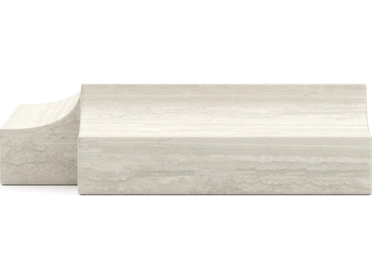 Overlap Square Stone End Table