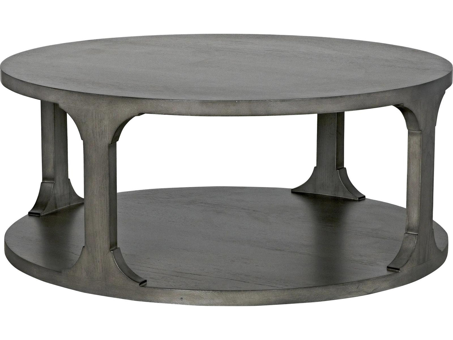 Gimso Small Round Coffee Table in Grey Shellac