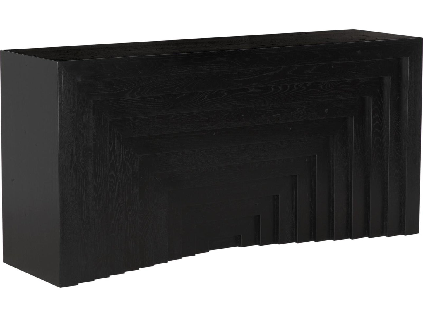 Pandora Rectangular 66-Inch Console Table in Black Oak