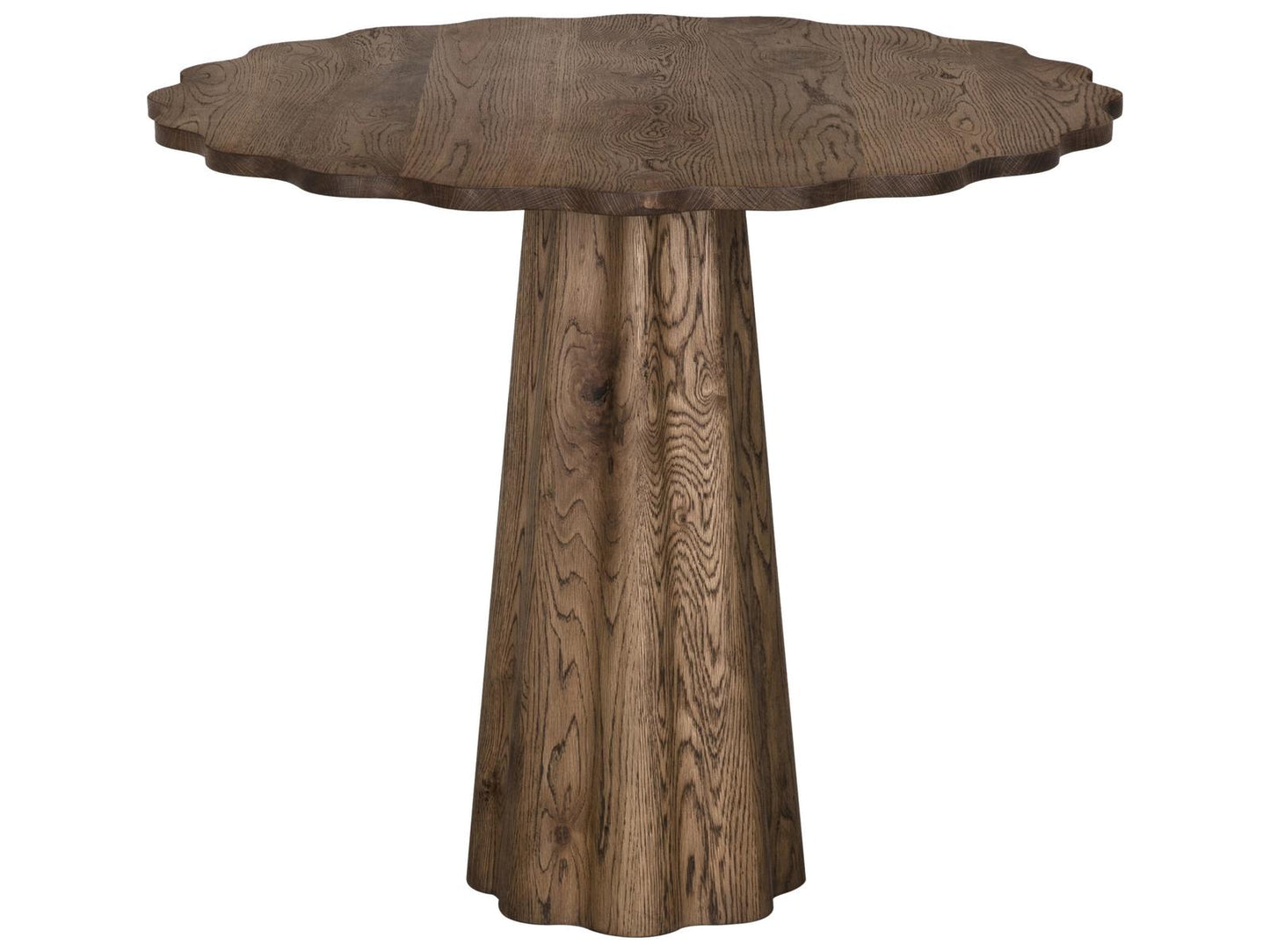 Julianne Round Wood Whiskey End Table