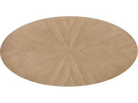 Maison 47 Oval Coffee Table Blonde Cerused