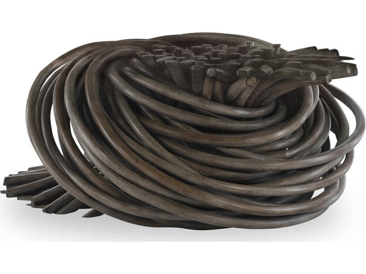 Curate Round Glass Grey Coffee Table