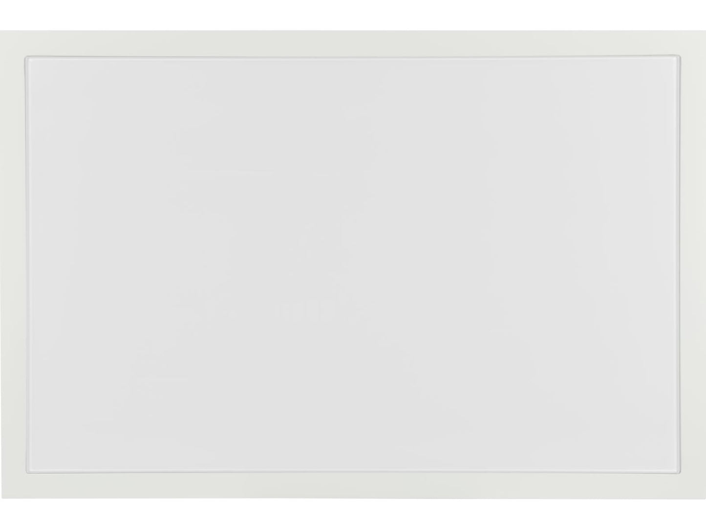 Sail Rectangular Coffee Table in White with Tempered Glass