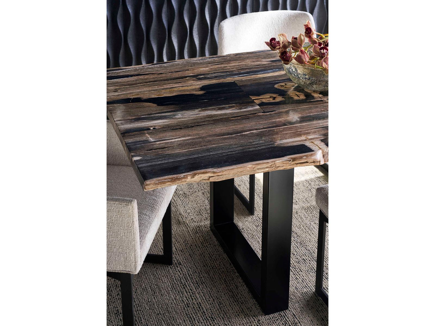 Grand Tour Andreas Petrified Wood Dining Table