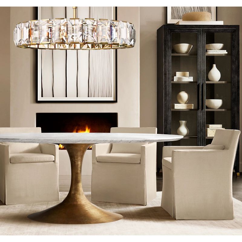Harson Crystal Round Chandelier 60"