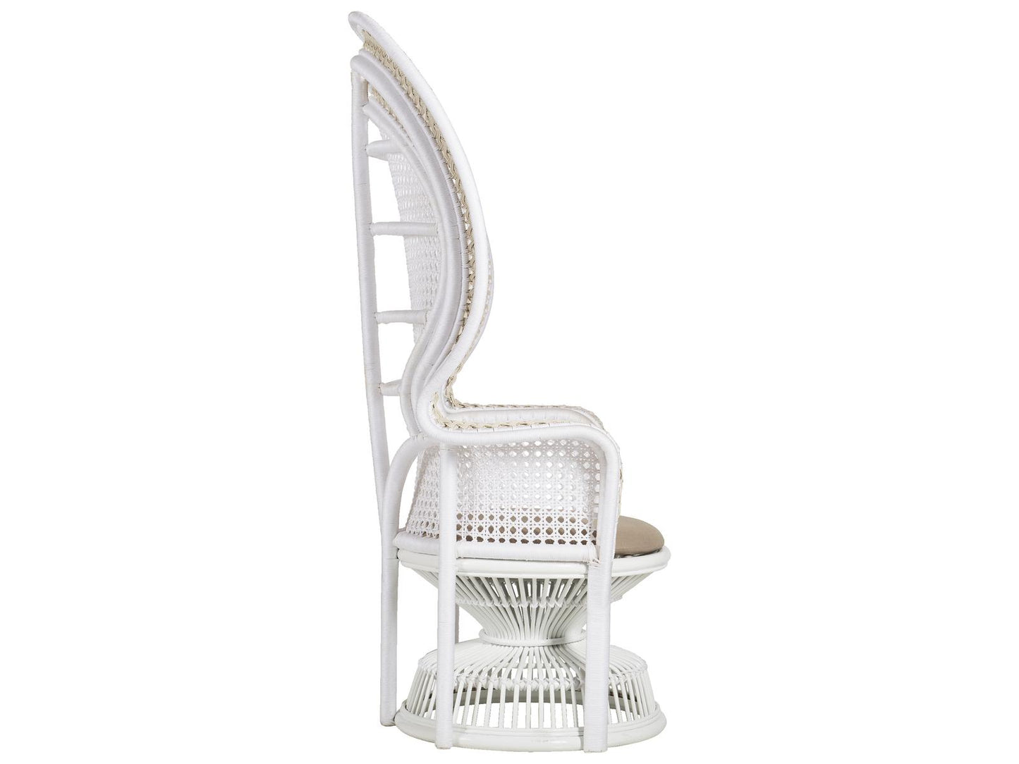 Emanuelle White Accent Chair