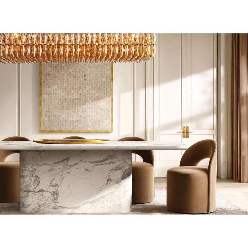 Tarin Glass Rectangular Chandelier 54"