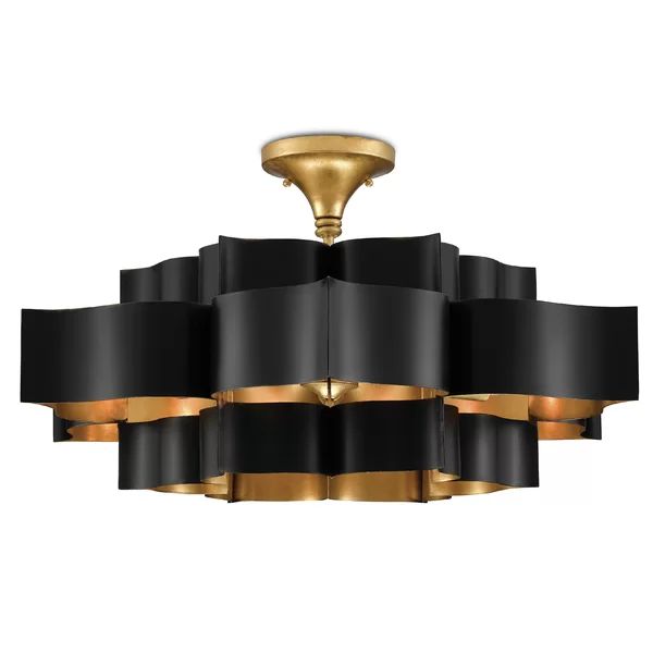 Classic Lotus 3 Tier 6 Light Chandelier
