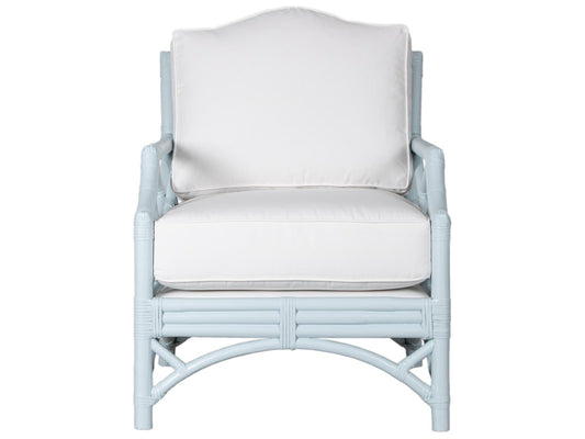 Chippendale Upholstered Lounge Chair with Custom Finish and Fabric
