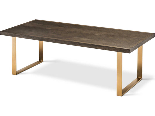 Melchior Brown Oak Veneer Cm Dining Table