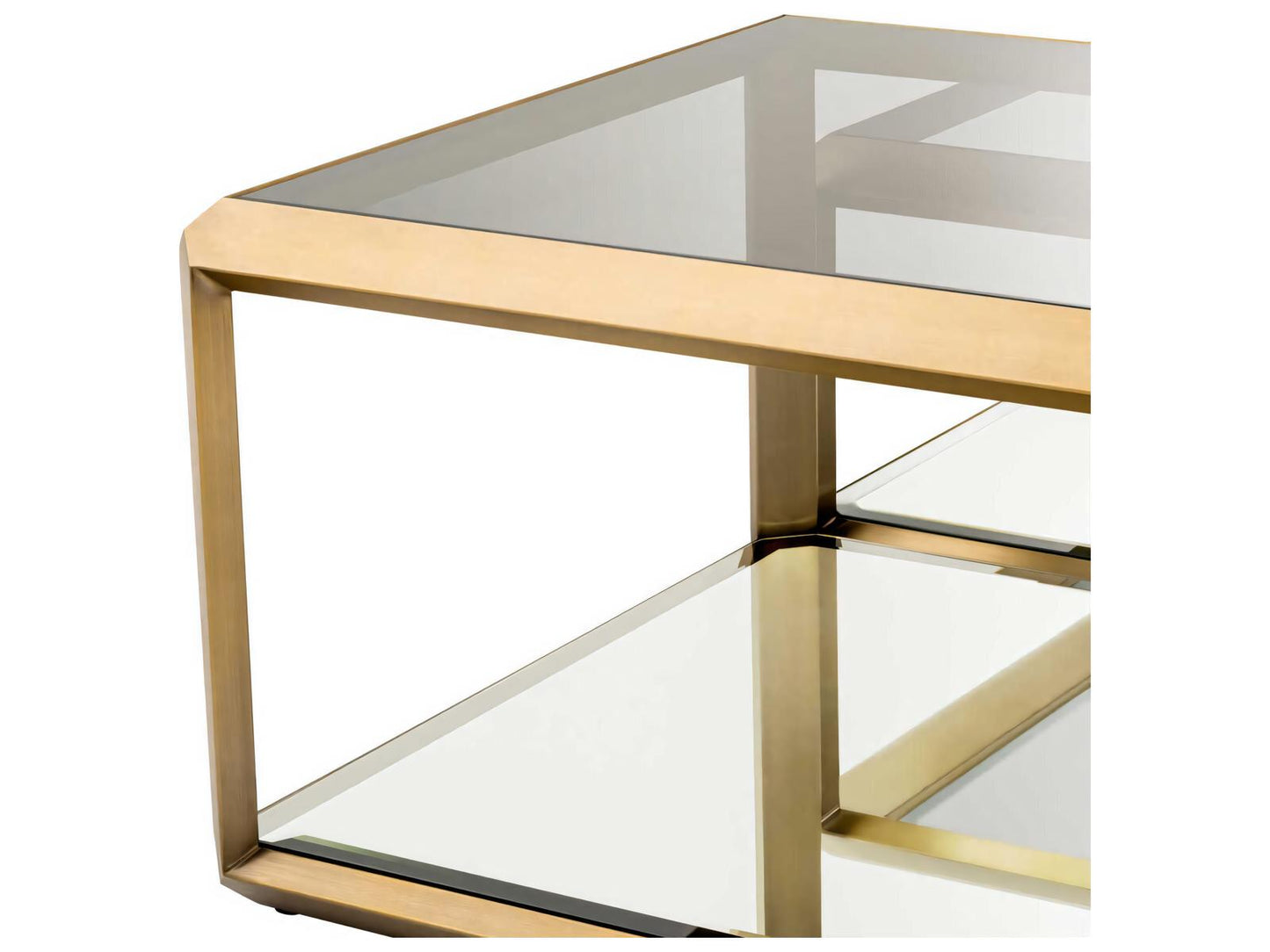 Callum Brushed Brass Set of 4 Coffee Table