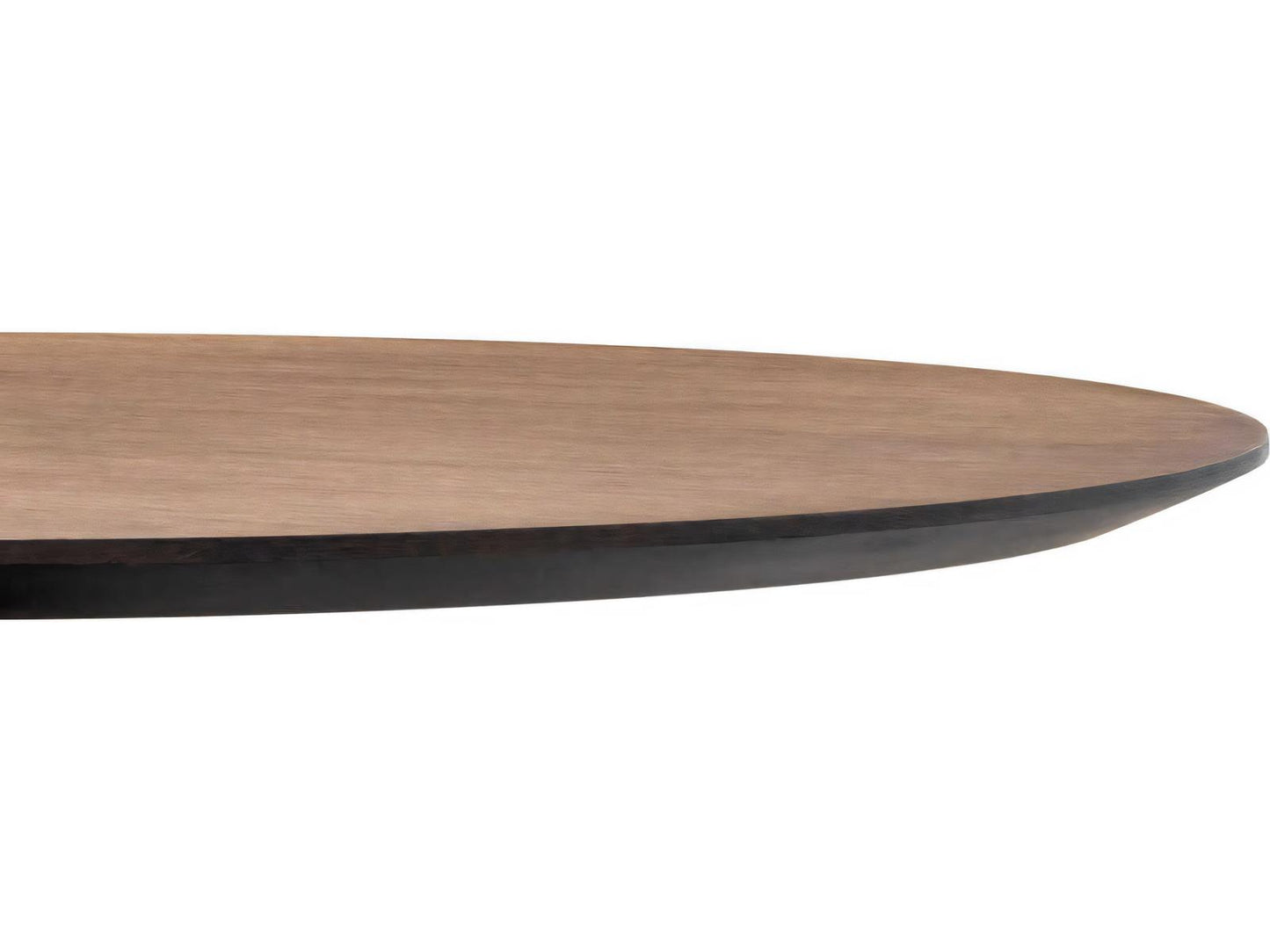 Genova Round 52-Inch Dining Table with Mocha Oak Veneer and Grey Marble