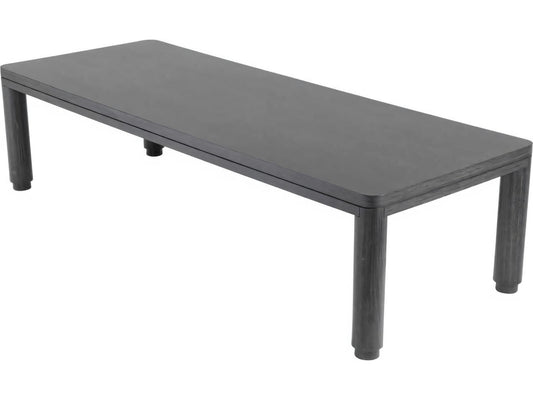 Atelier 118 Inch Rectangle Dining Table in Charcoal Grey Oak Veneer