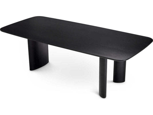 Harmonie S Rectangular Dining Table in Black Veneer
