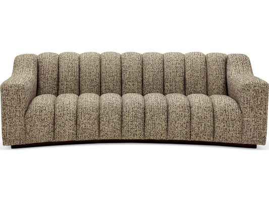 Kelly S 3-Seat Montclair Dark Brown Fabric Sofa