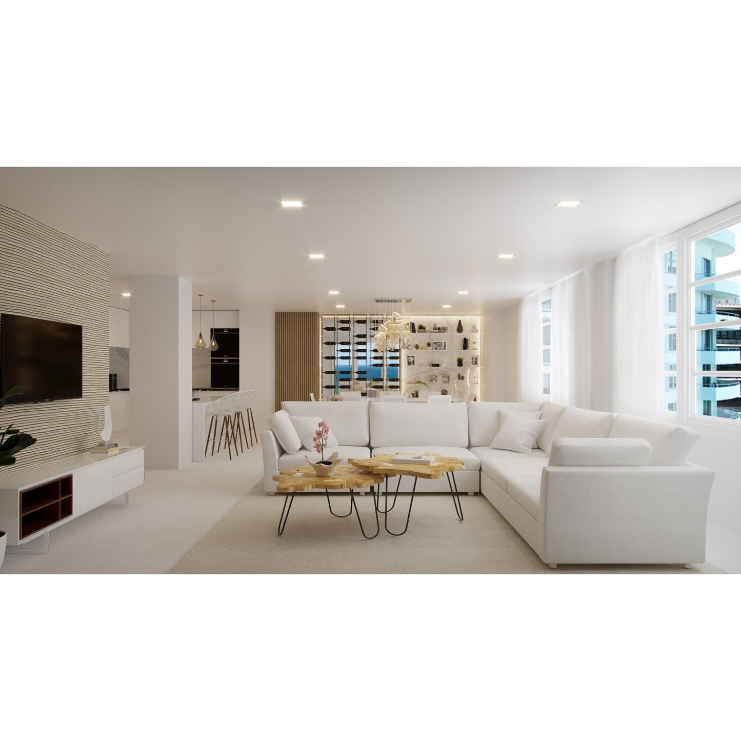 Et2 Lighting Rinkle 35 Inch 13 Light Led Linear Suspension Light Cp403336