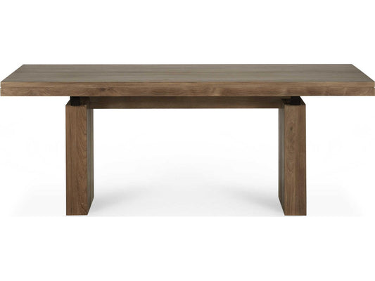 Double Teak Extendable Dining Table