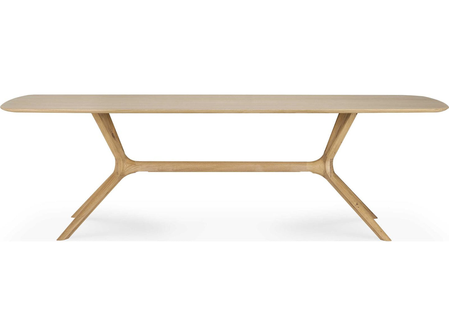 X Oak 98-Inch Rectangle Dining Table in Natural Hardwax Oil Finish