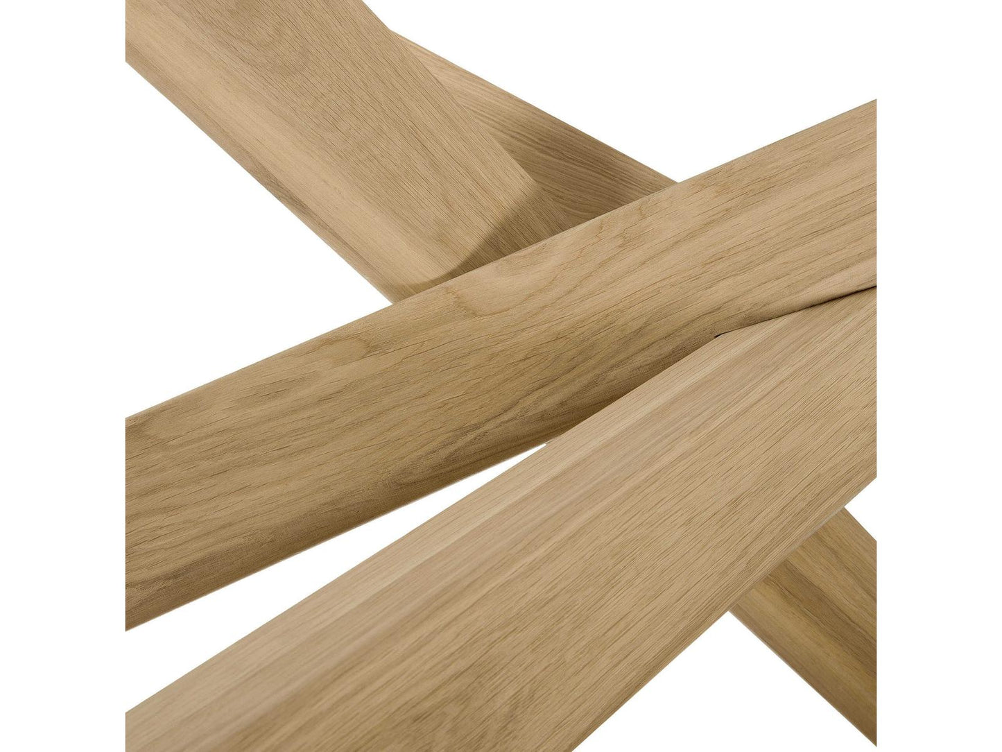 Mikado 110-Inch Rectangle Dining Table in Solid Oak with Hard Wax Oil Finish