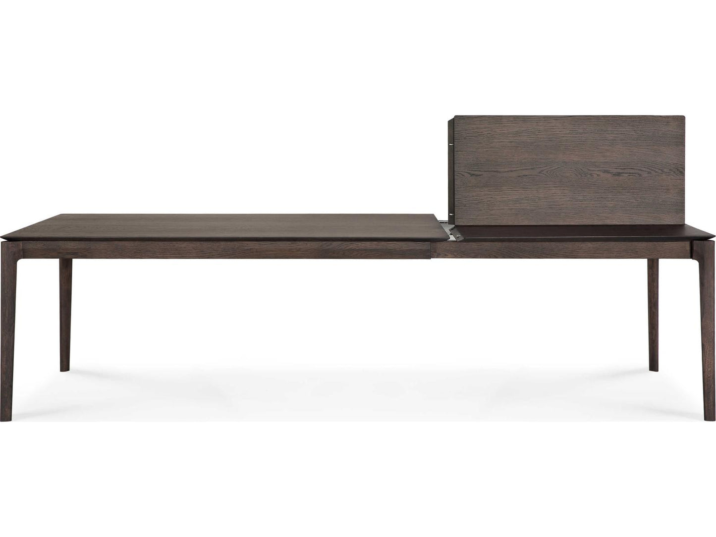 Bok Oak Brown Extendable Dining Table 78 Inch to 118 Inch