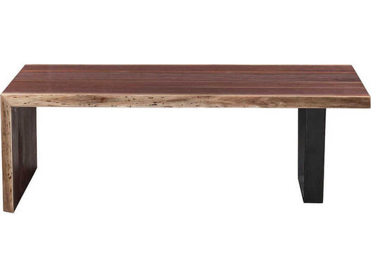 Live Edge Rectangular Walnut Wood Coffee Table