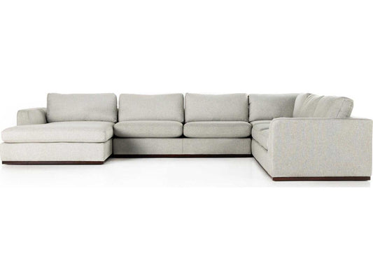 Centrale Colt 4-Piece Modular Sectional Sofa in Aldred Silver