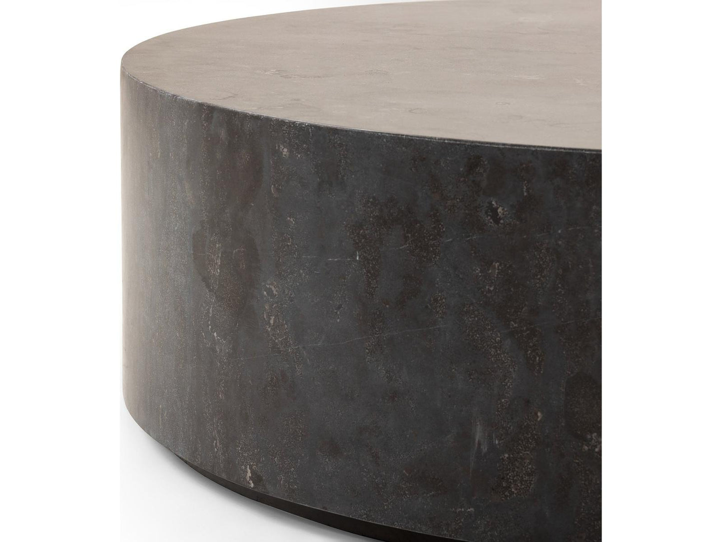 Hughes Round Bluestone Coffee Table