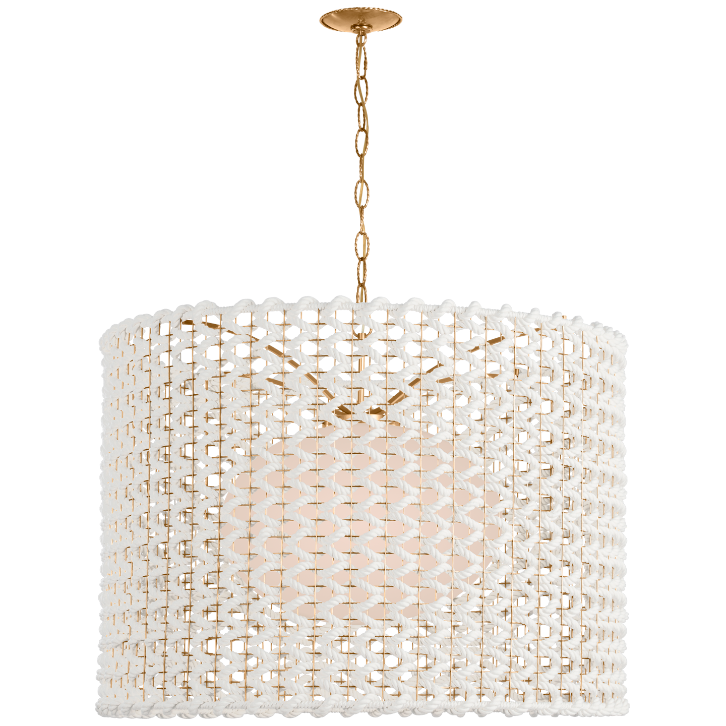 Catania 40" Hanging Shade with Woven Rope