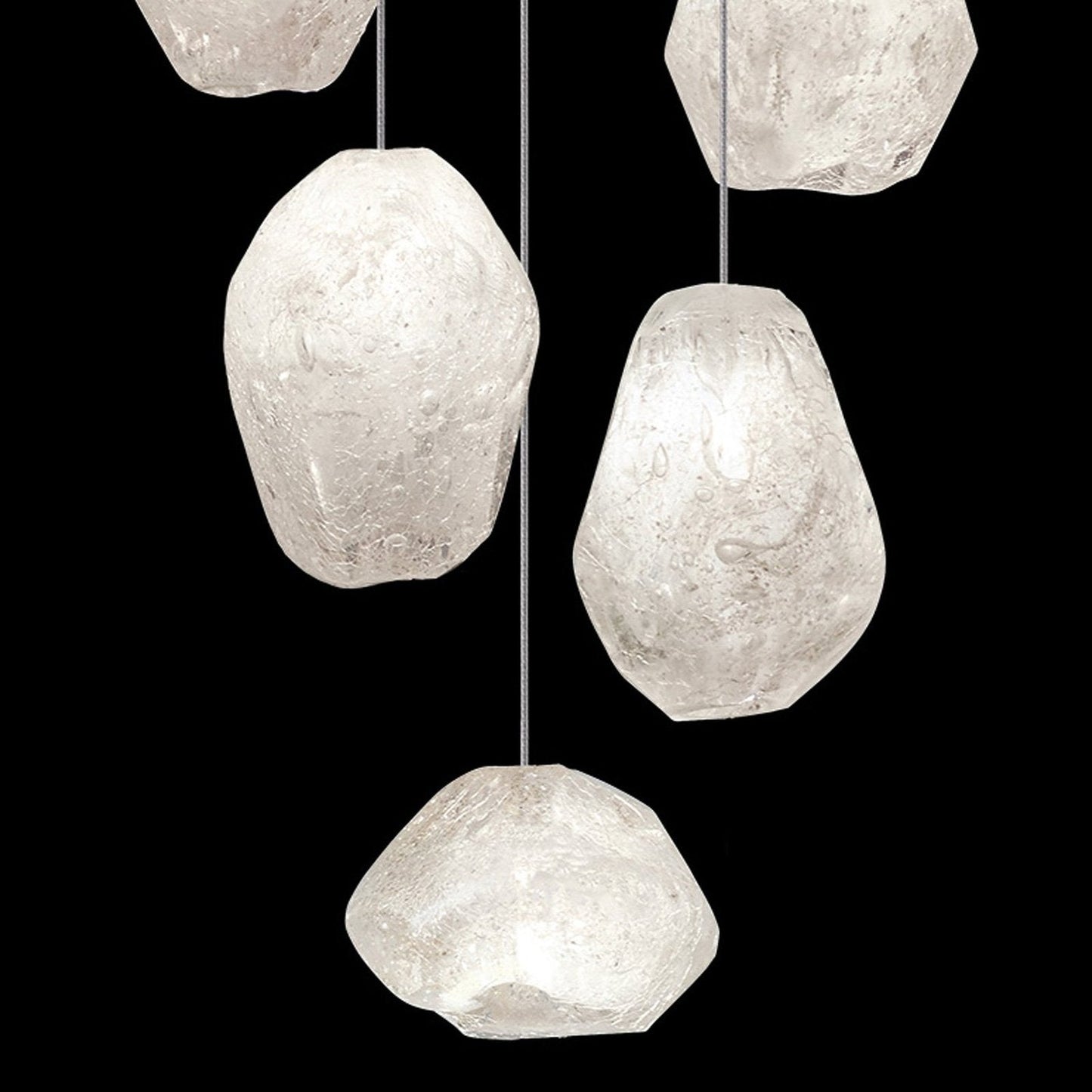 Fine Art Natural Inspirations 14" Clear Quartz Round Pendant