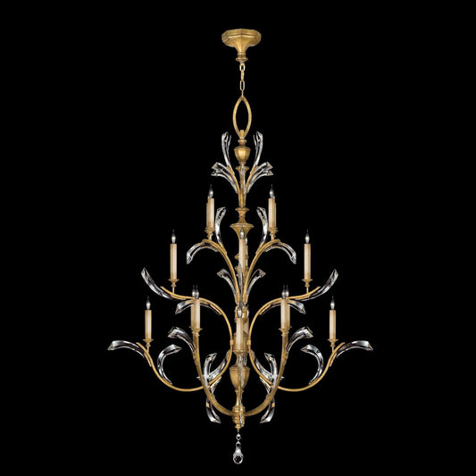 Fine Art Lamps Beveled Arcs 56 Inch 16 Light Chandelier Cp100514