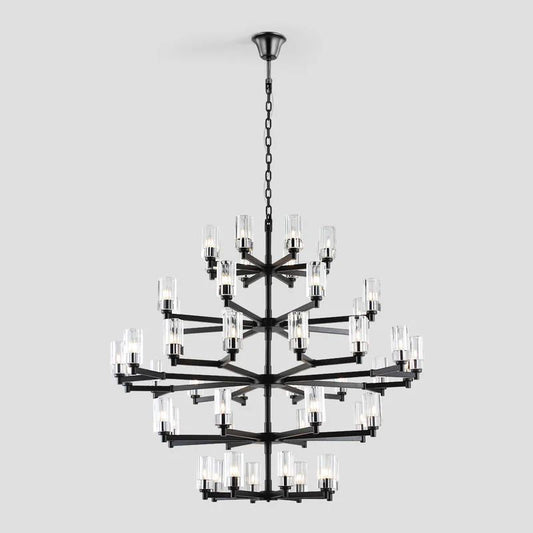 Foyer 5-Tier Crystal Chanderlier 70" W