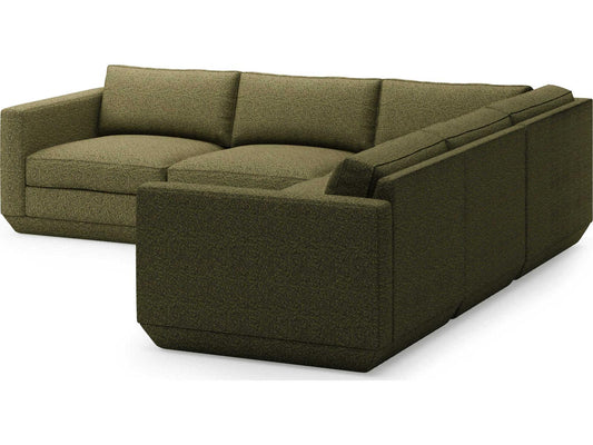 Podium 5-Seat Copenhagen Terra Green Modular Sectional Sofa