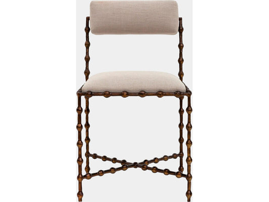 Elder Bronze Upholstered Armless Dining Chair